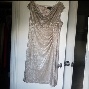 Gold Shimmer Ralph Lauren Dress